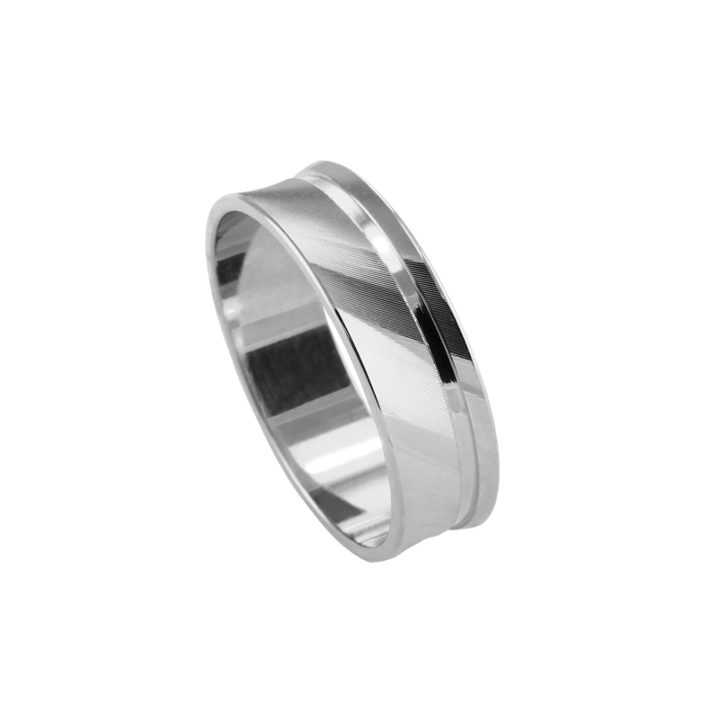 Aliança ouro branco