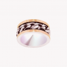 Bicolor ring gold silver