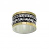 Bicolor ring gold silver