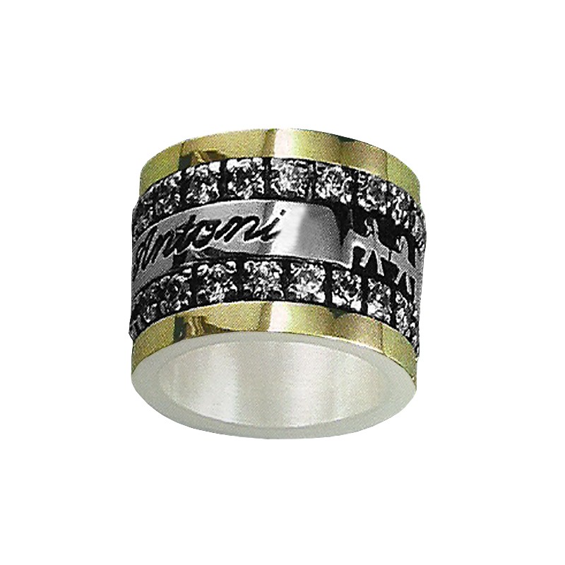 Bicolor ring gold silver