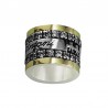 Bicolor ring gold silver