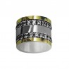 Bicolor ring gold silver