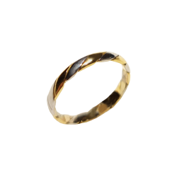 Bicolor gold wedding ring