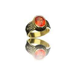 Gold college ring