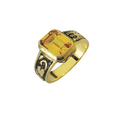Gold college ring
