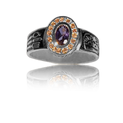 Silver graduation ring
