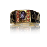 Gold graduation ring