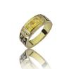 Gold graduation ring