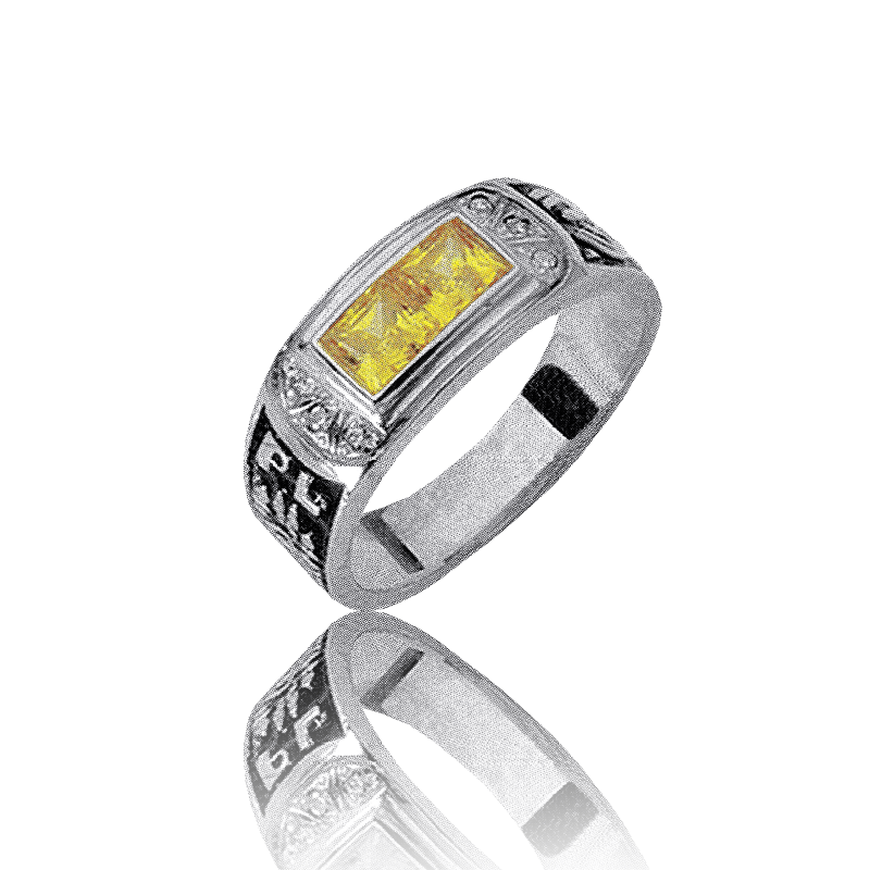 Gold graduation ring