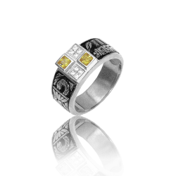 Gold graduation ring