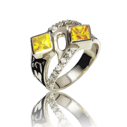 Gold graduation ring