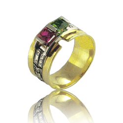 Gold graduation ring