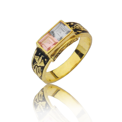 Gold graduation ring