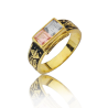 Gold graduation ring