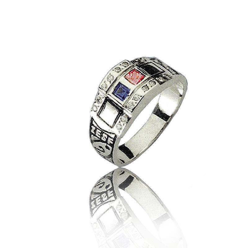 Gold graduation ring