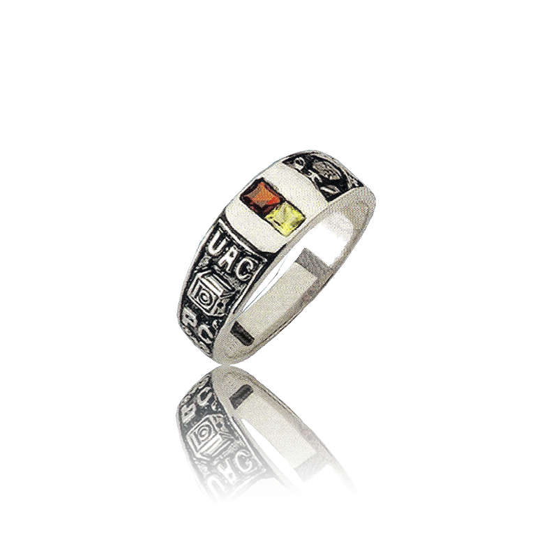 Gold graduation ring