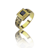 Gold graduation ring