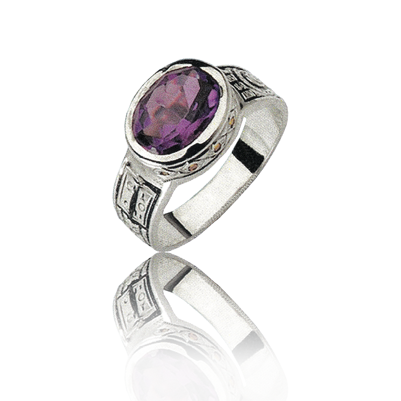 Gold graduation ring