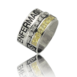 Gold graduation ring