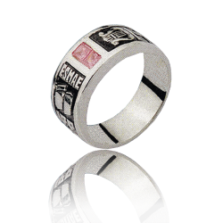 Gold graduation ring