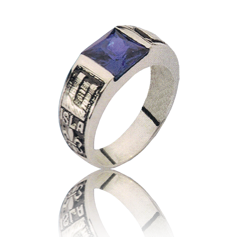 Gold graduation ring