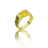 Gold graduation ring