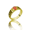 Gold graduation ring
