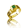 Gold graduation ring