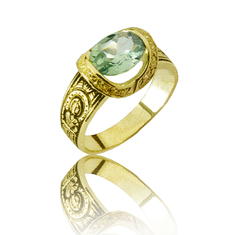 Gold graduation ring