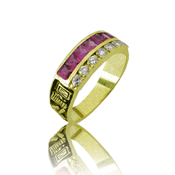 Gold graduation ring