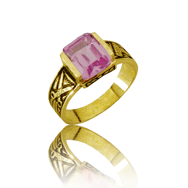 Gold graduation ring