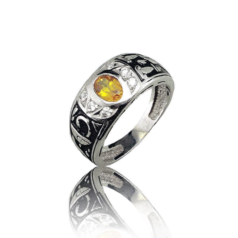 Gold graduation ring