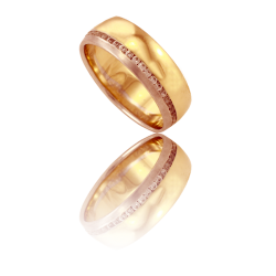 Bicolor gold ring