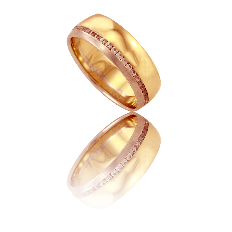 Bicolor gold ring
