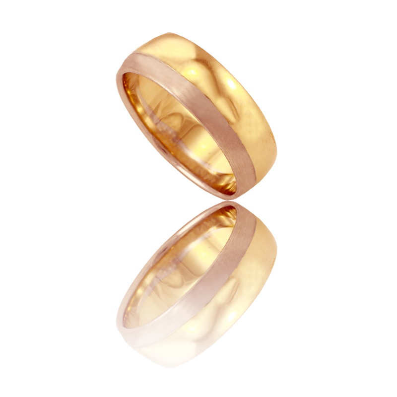 Bicolor gold ring