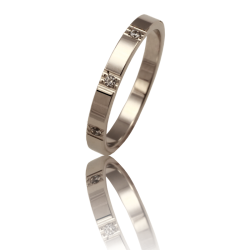 White gold ring