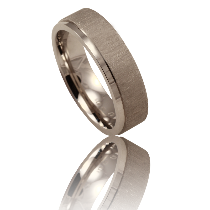 White gold wedding ring