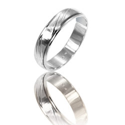 White gold wedding ring