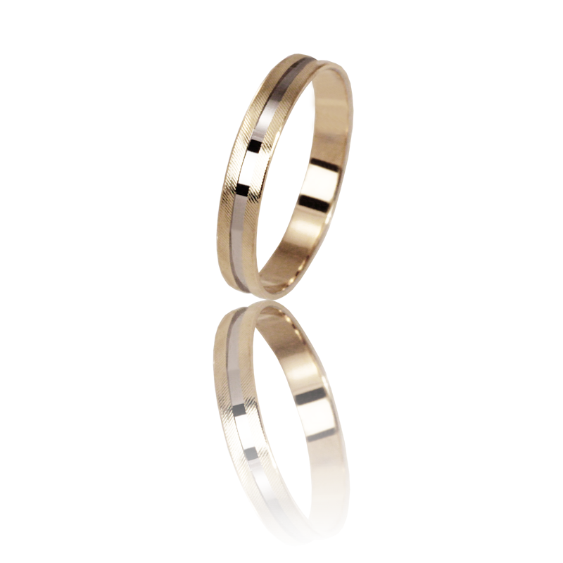 Bicolor gold ring