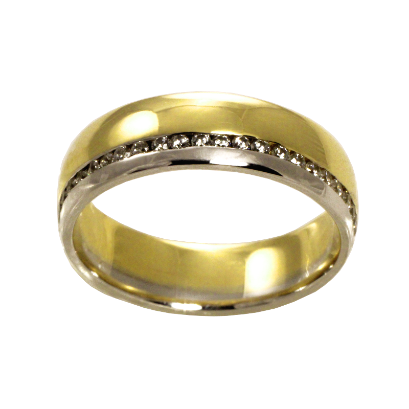 Bicolor gold ring