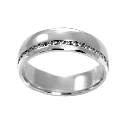Aliança ouro branco