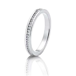 Anel ouro branco