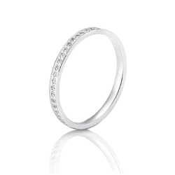 Anel ouro branco