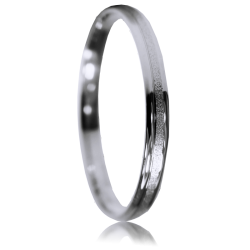 Aliança ouro branco