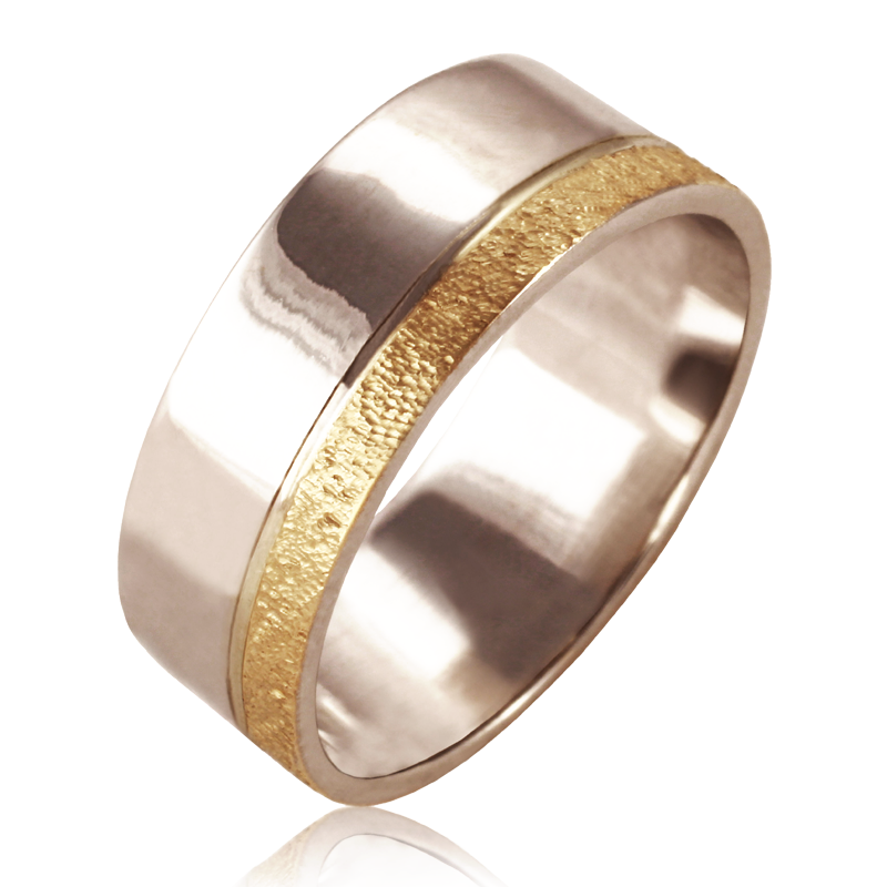 Bicolor gold ring
