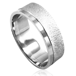 Aliança ouro branco