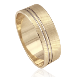 Bicolor gold ring