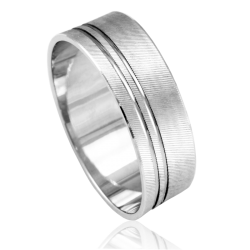 Aliança ouro branco