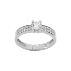 White gold ring