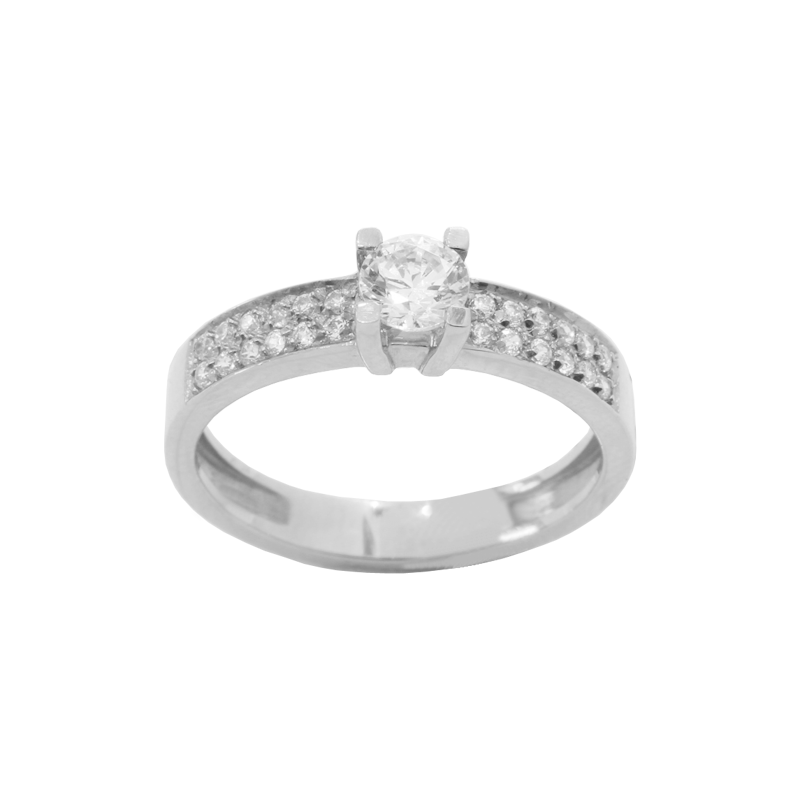 White gold ring